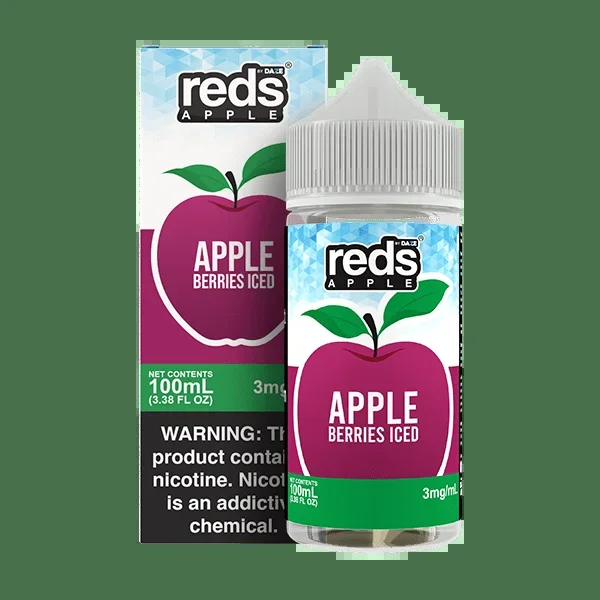 Apple Berries ICED – Red’s Apple E-Juice by 7 Daze – 100mL