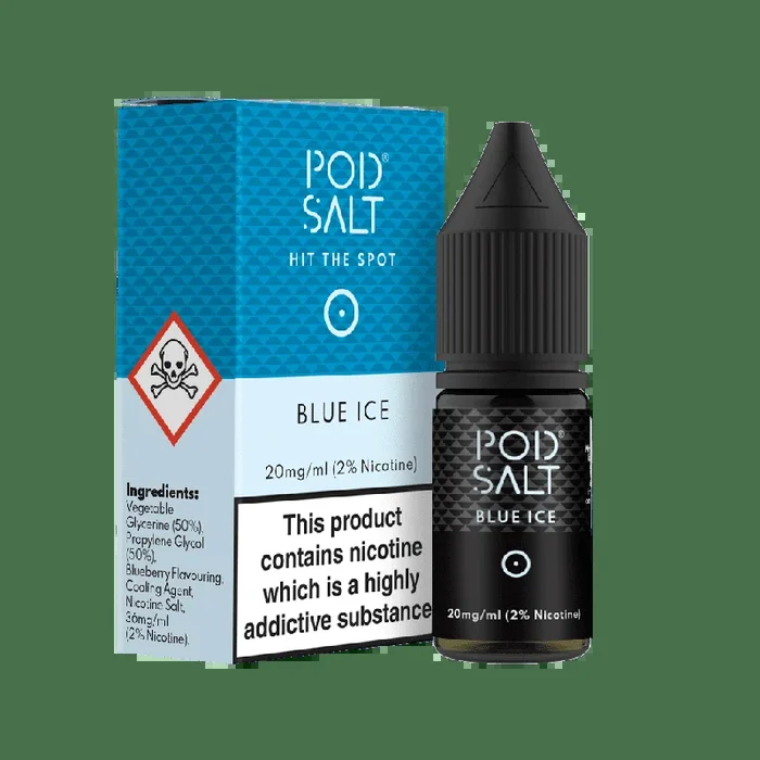 Blue Ice Nic Salt E-Liquid by Pod Salt 10ml