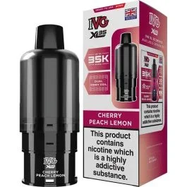 Cherry peach lemon IVG XL35 pod & refill 22ml