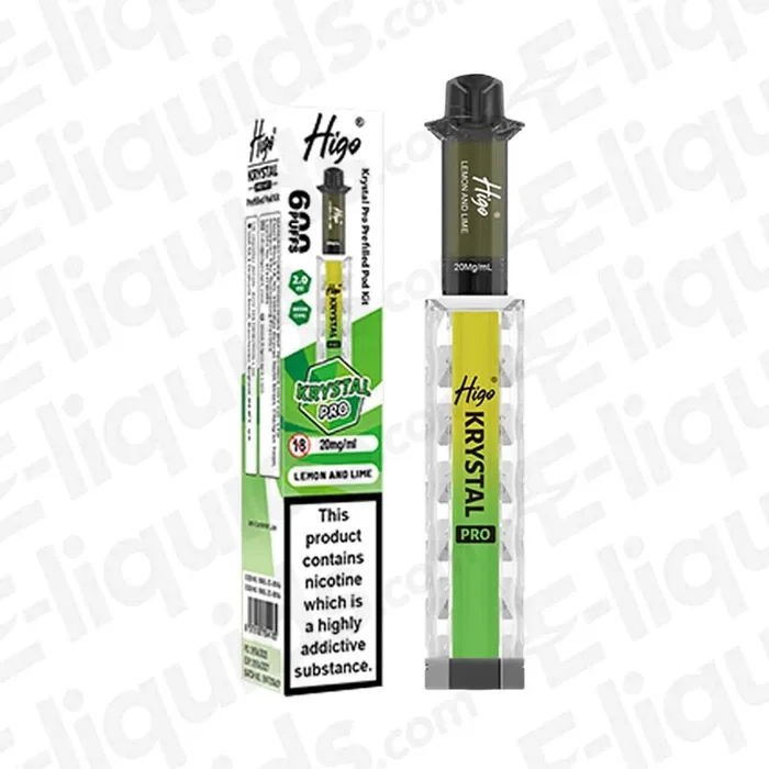 Higo Krystal Pro 600 Lemon & Lime Prefilled Pod Kit