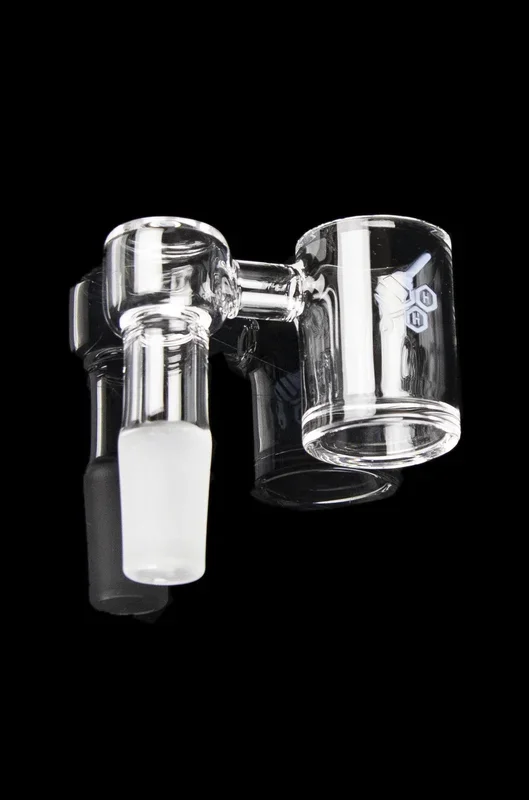 Honeybee Herb 90 Degree Original Bevel Sidecar Quartz Banger – Yellow Line