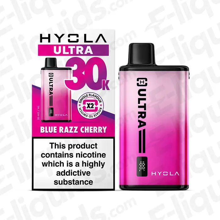Hyola Ultra 30K Blue Razz Cherry Prefilled Pod Kit