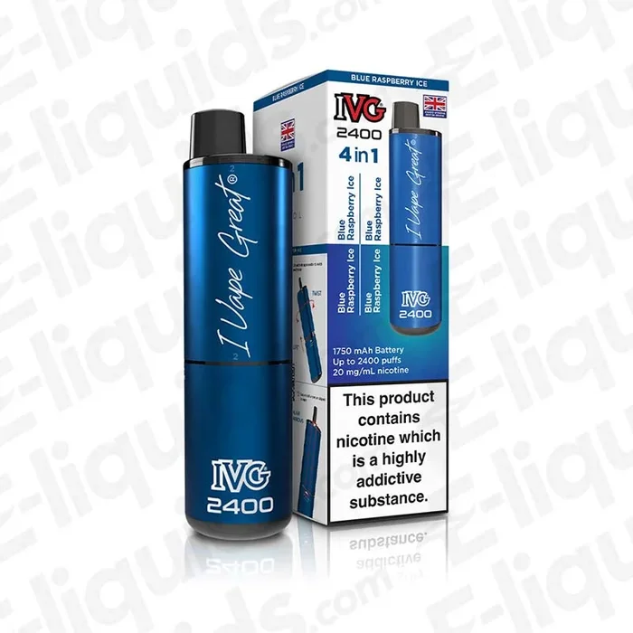 IVG 2400 4-in-1 Blue Raspberry Ice Prefilled Pod Kit