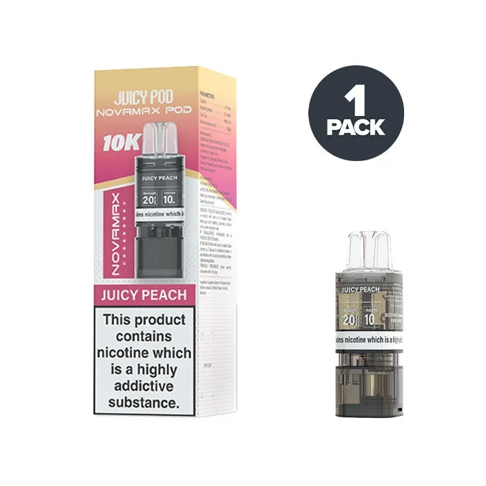 Juicy Peach Juicy Pod Novamax 10K Prefilled Pods