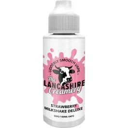 Strawberry milkshake deluxe The Lancashire Creamery e-liquid 100ml