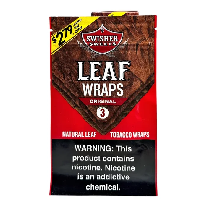 Swisher Sweets Leaf Wraps 3/$2.79