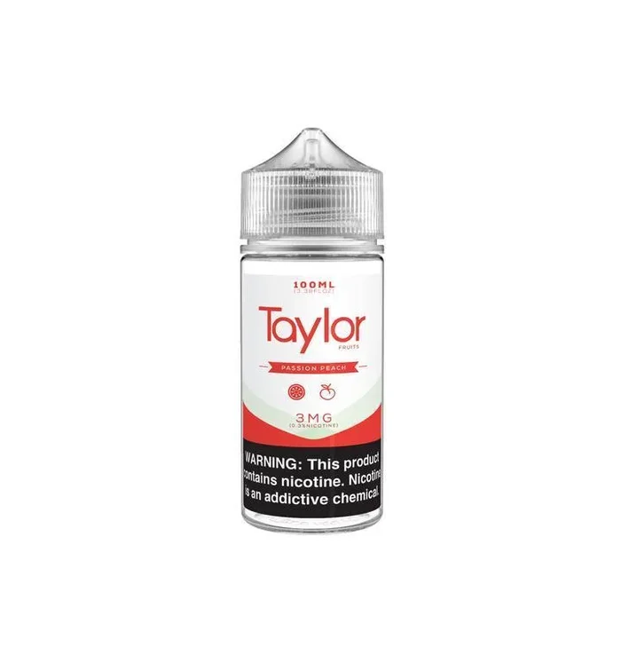 Taylor Series E-Liquid 100mL – Freebase – Passion Peach, 06mg