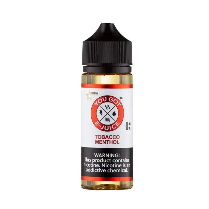 Tobacco Menthol E-Liquid by You Got E-Juice
