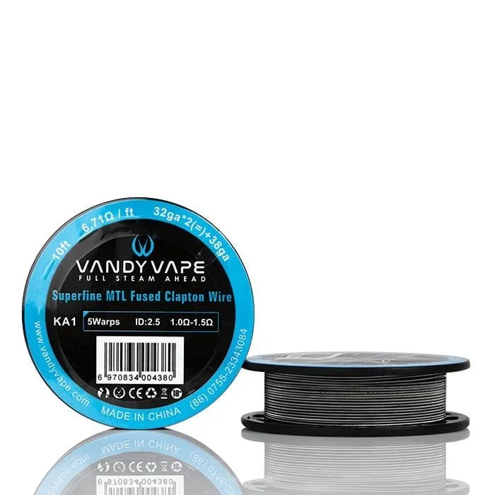 Vandyvape Superfine MTL Fused Clapton Wire KA1 (32GA*2(=)*38GA 6.7ohm )(VW.0045) 10ft