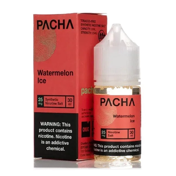 Watermelon Ice by Pachamama Salt TFN Series E-Liquid 30mL (Salt Nic)